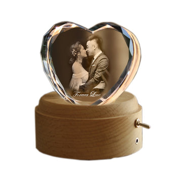 Custom Heart Crystal Music Box