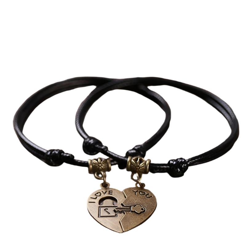 Couple Rope Heart Bracelet