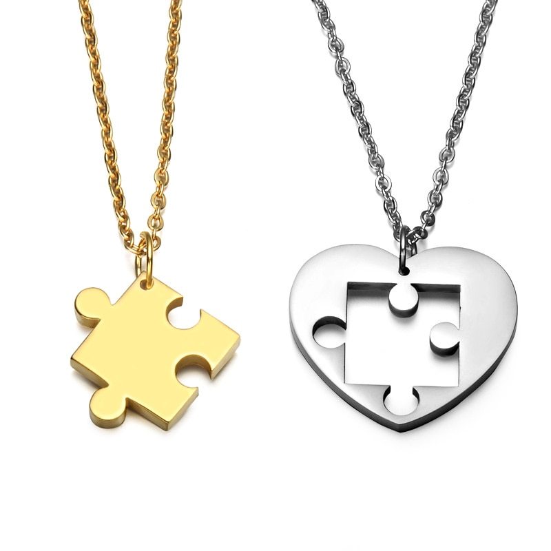 Love Puzzle Couple Pendant