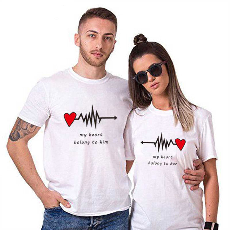 Heartbeat Couple T-shirt