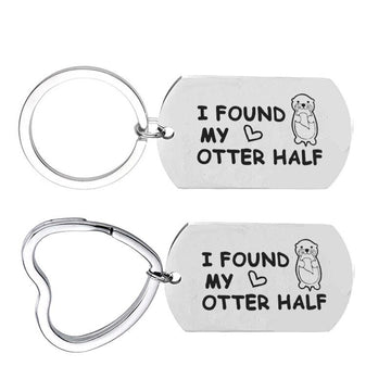 Steel Couple Keychain