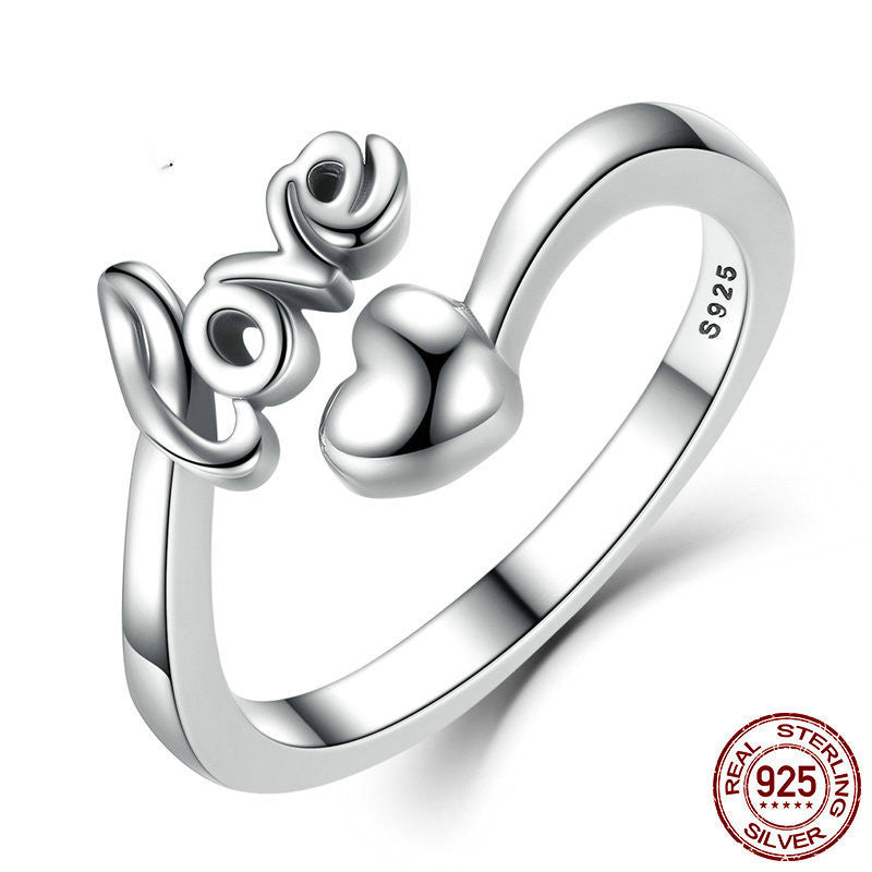 Silver Love Ring