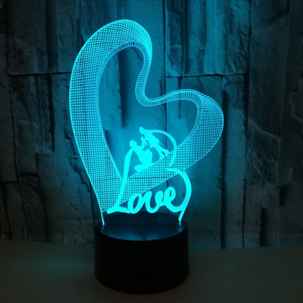 Acrylic Love LED Night Light