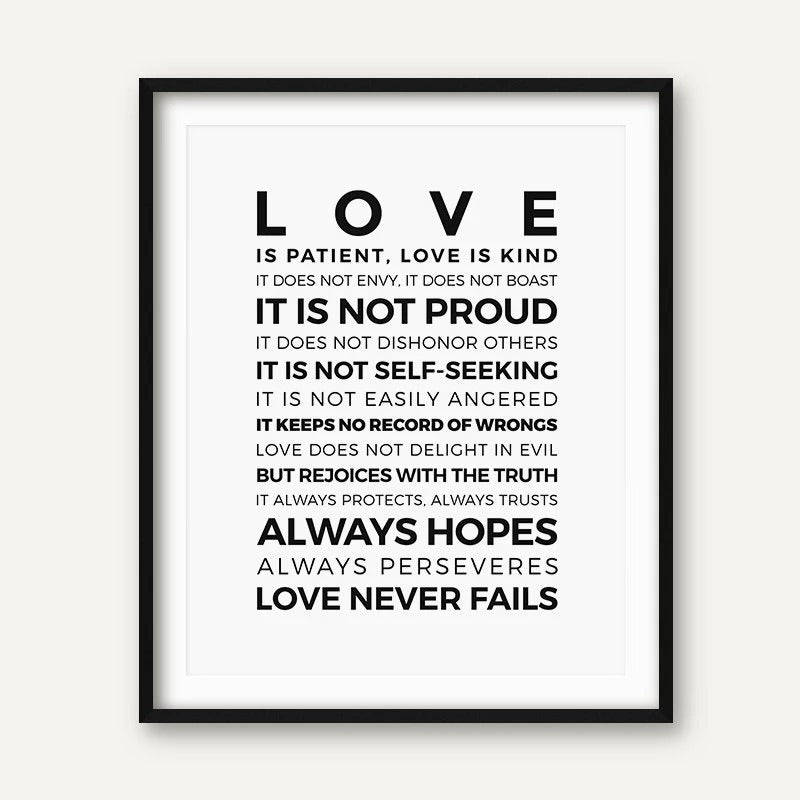 Love is Patient Print