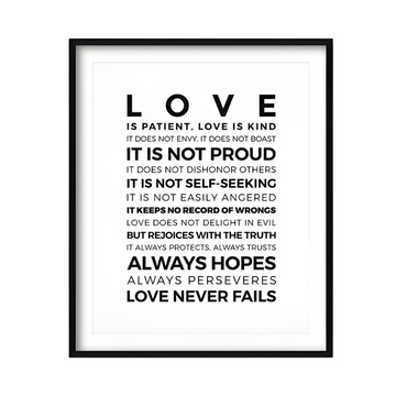 Love is Patient Print