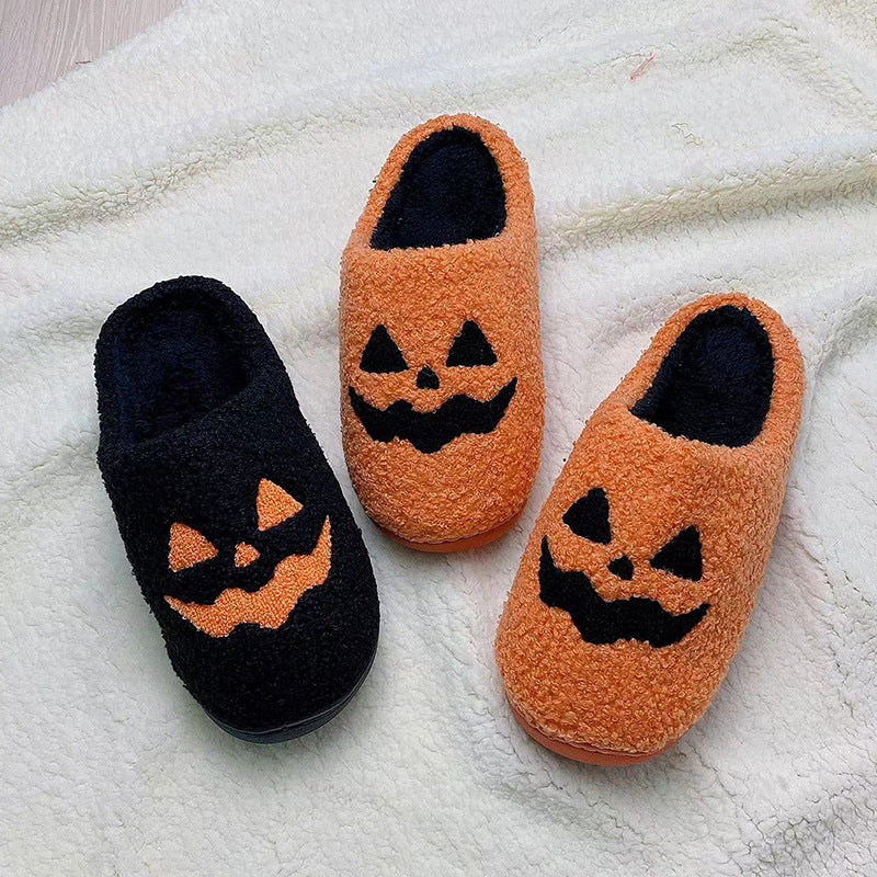 Halloween Couple Plush Slippers