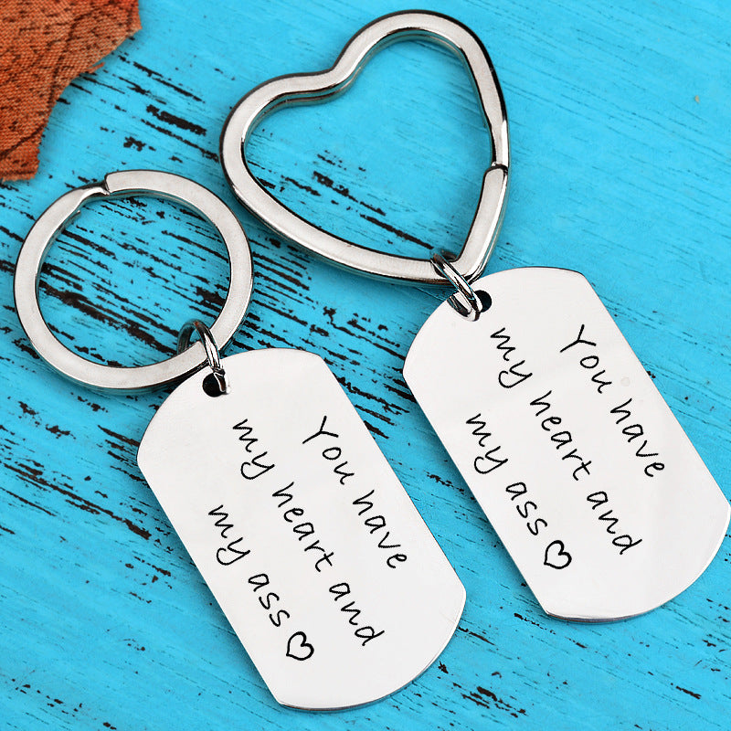 Funny Couple Keychain