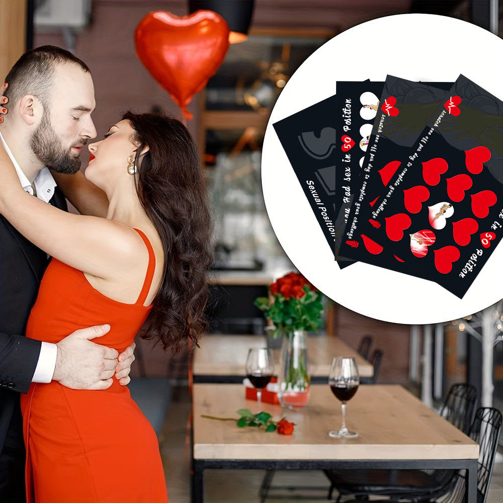 Scratch-Off Couple Position Card